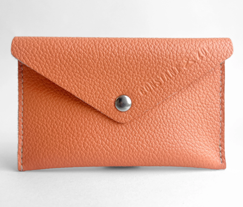 Porte-cartes en cuir upcyclé Made in France - Leon -