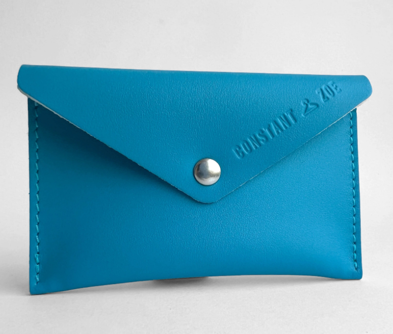 Porte-cartes en cuir upcyclé Made in France - Leon -