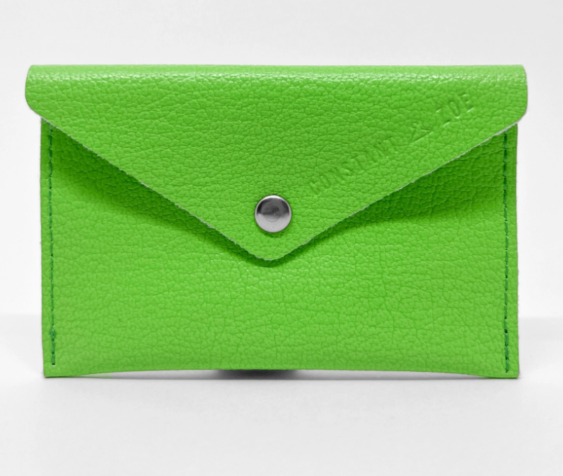 Porte-cartes en cuir upcyclé Made in France - Leon -