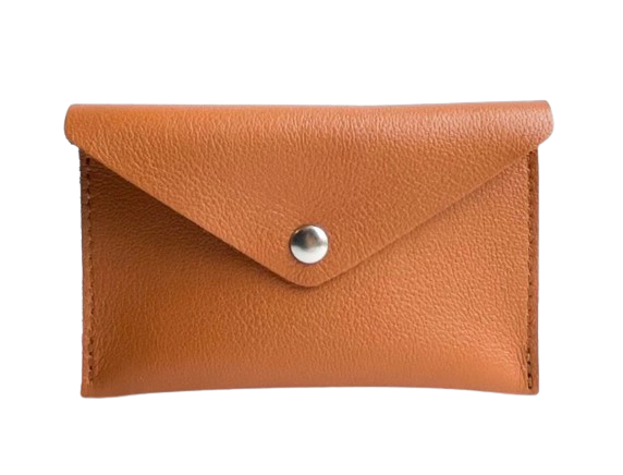 Porte-cartes en cuir upcyclé Made in France - Leon