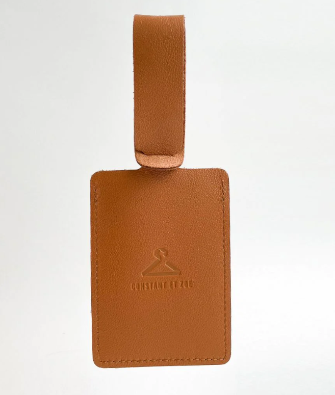 Porte-adresse en cuir upcyclé Made in France - Elise -