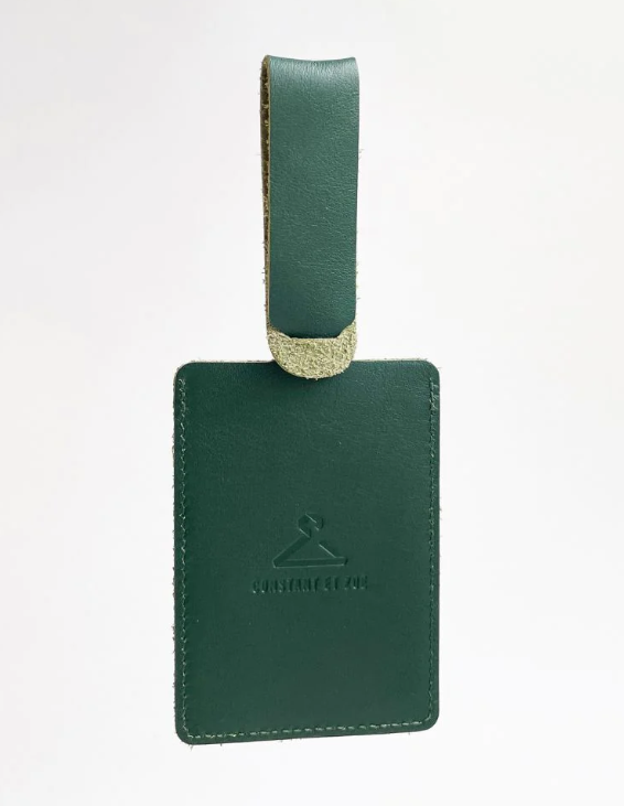 Porte-adresse en cuir upcyclé Made in France - Elise -