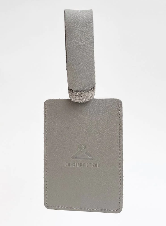 Porte-adresse en cuir upcyclé Made in France - Elise -