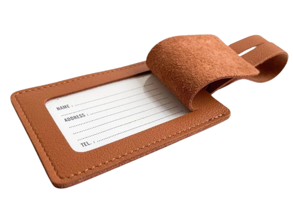 Porte-adresse en cuir upcyclé Made in France - Elise