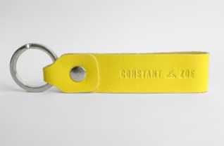 Porte-clés en cuir upcyclé Made in France - Lena -