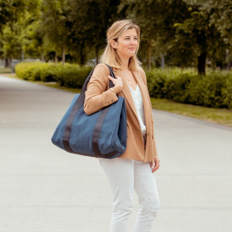 Sac cabas upcyclé Made in France -