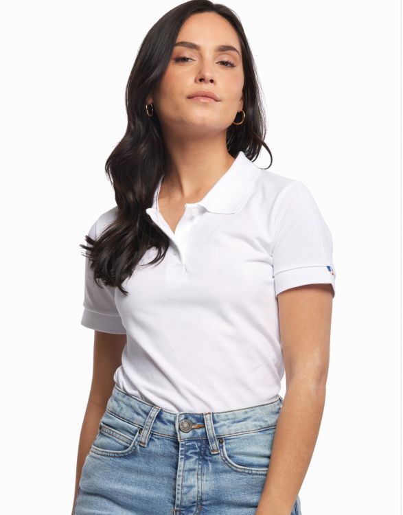Polo manches courtes pour femme Made in France -