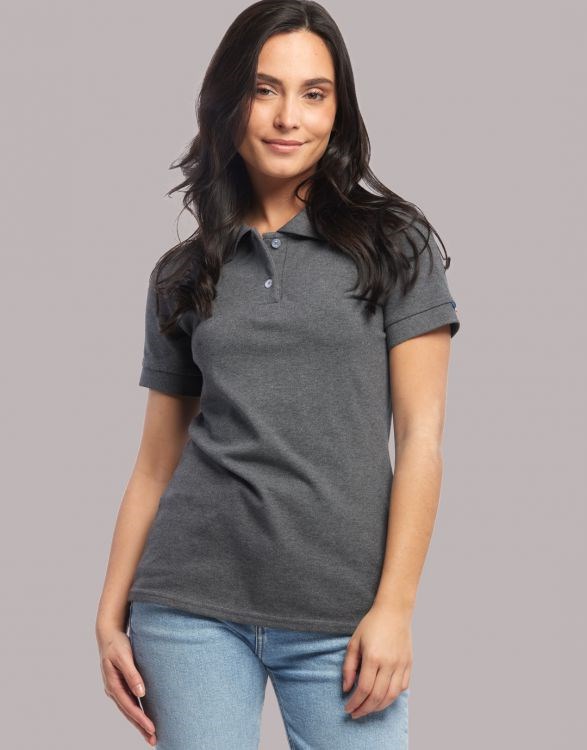 Polo manches courtes pour femme Made in France -