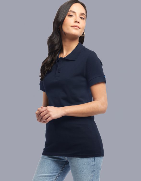 Polo manches courtes pour femme Made in France -