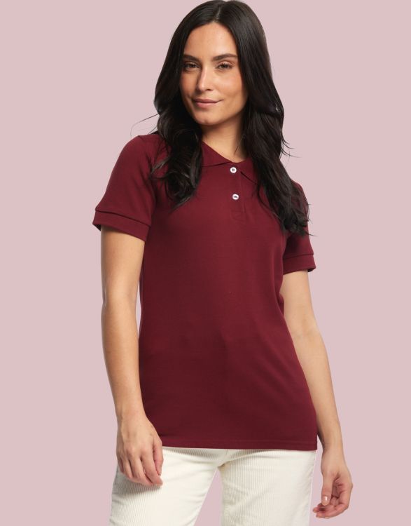 Polo manches courtes pour femme Made in France -