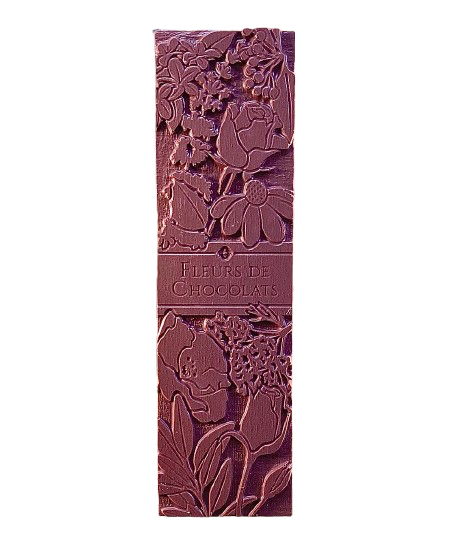 Tablette de chocolat noir bio fleurs de sauge Made in France