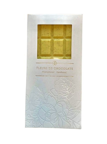 Tablette de chocolat blanc bio au riz soufflé Made in France