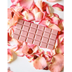 Tablette de chocolat blanc bio à la rose de Damas Made in France -