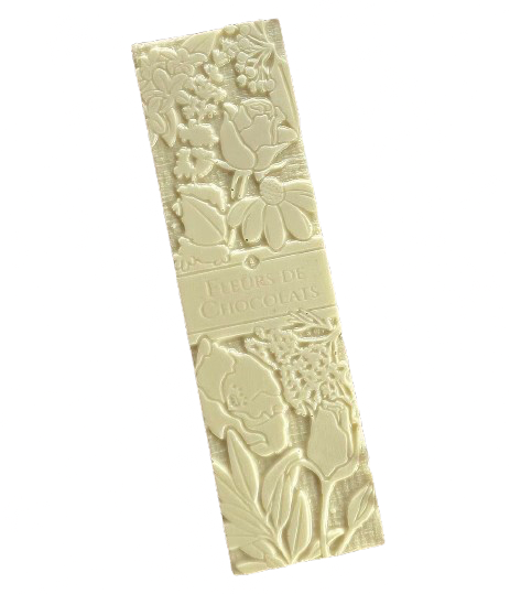 Tablette de chocolat blanc bio au jasmin grandiflorum Made in France