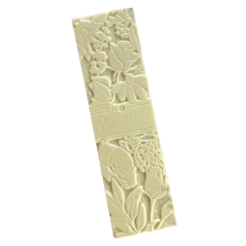 Tablette de chocolat blanc bio au jasmin grandiflorum Made in France