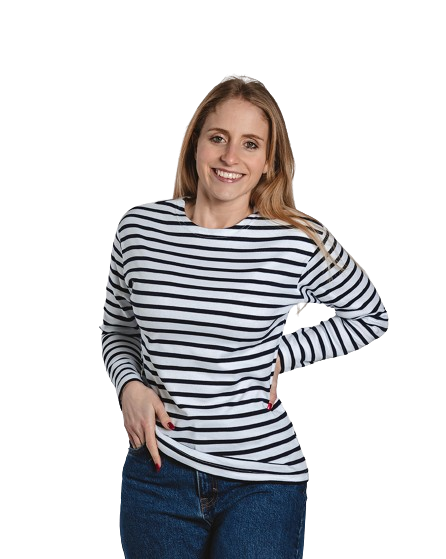 Marinière mixte en coton upcyclé Made in Europe - 2