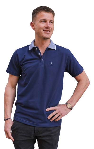 Polo mixte en coton upcyclé Made in Europe - 2