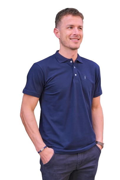 Polo mixte en coton upcyclé Made in Europe