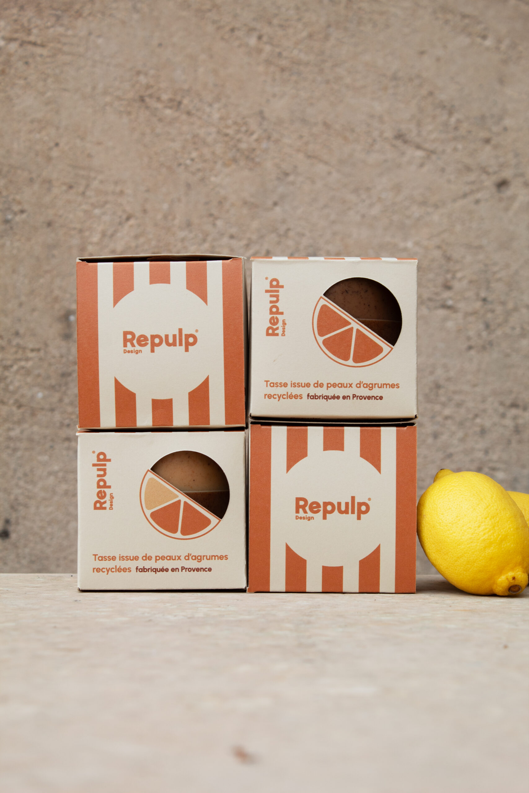 Tasse à café en peaux d'agrumes recyclées Made in France -