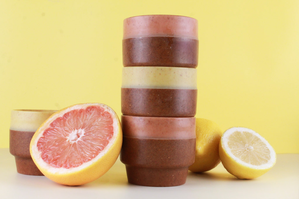 Tasse à café en peaux d'agrumes recyclées Made in France -