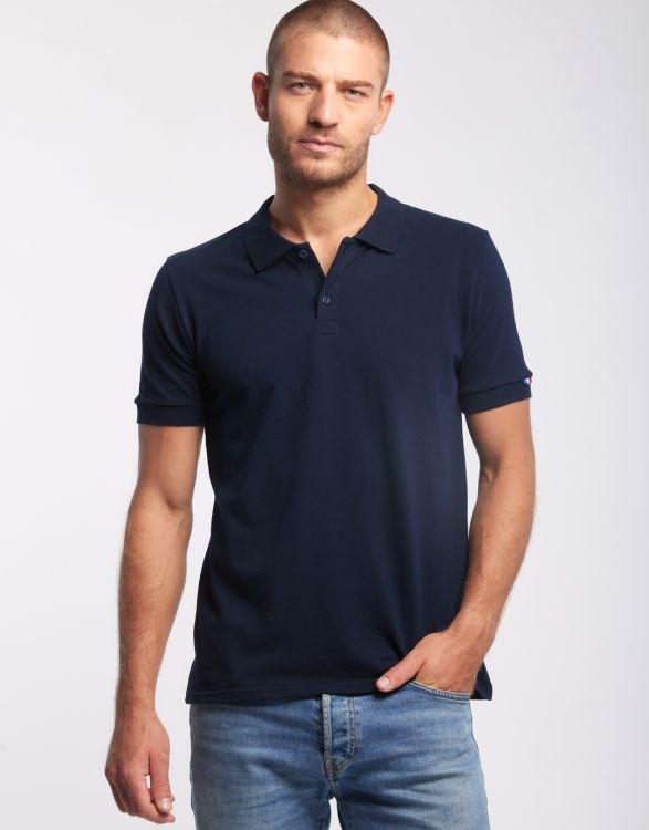 Polo manches courtes pour homme Made in France -