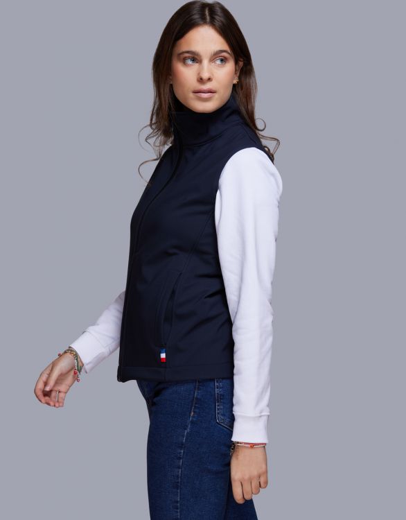 Bodywarmer softshell pour femme Made in France -