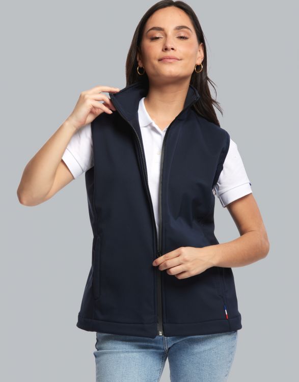Bodywarmer softshell pour femme Made in France -