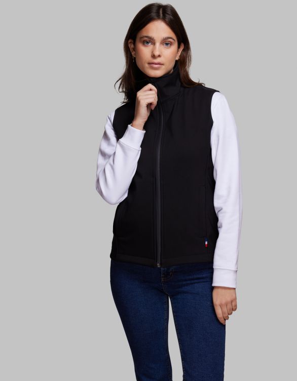 Bodywarmer softshell pour femme Made in France -