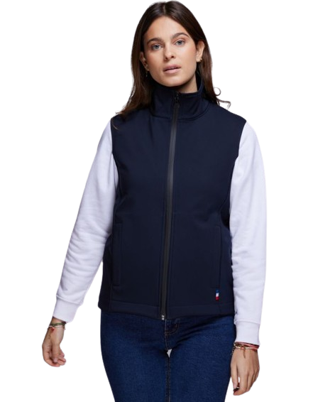 Bodywarmer softshell pour femme Made in France