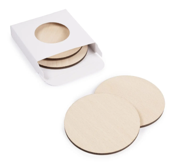 Lot de sous-verres en bois Kupof Made in France - 3