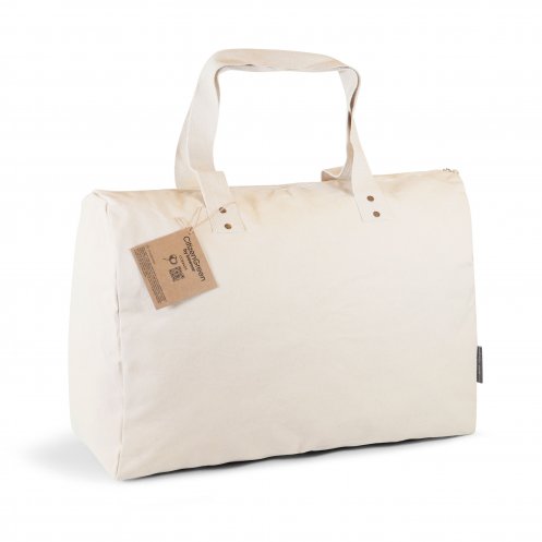 Set sac de voyage et trousse en coton biologique - COMBIO -