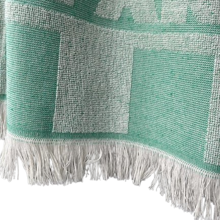 Fouta tissage Jacquard avec dos éponge - cottonland® - 6