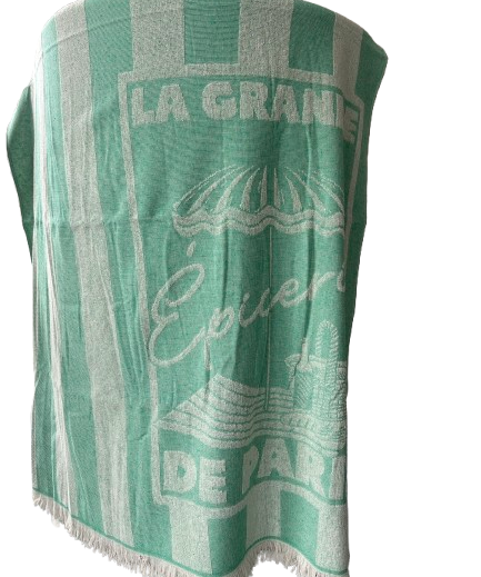 Fouta tissage Jacquard avec dos éponge - cottonland® - 3