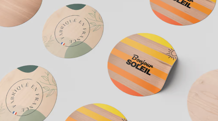 Sticker en bois Made in France -