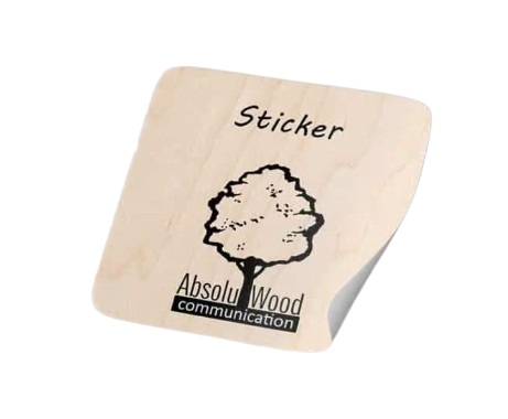 Sticker en bois Made in France