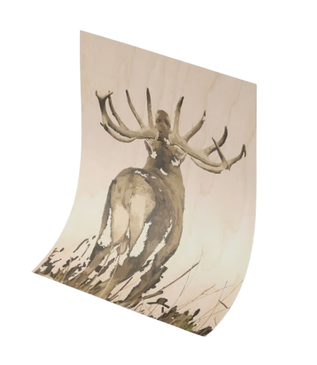 Carte postale en bois 10 x 15 cm Made in France