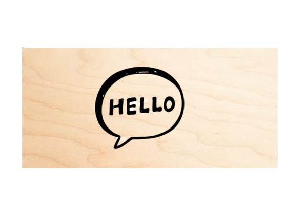 Carte postale en bois 21 x 10 cm Made in France - Copie -