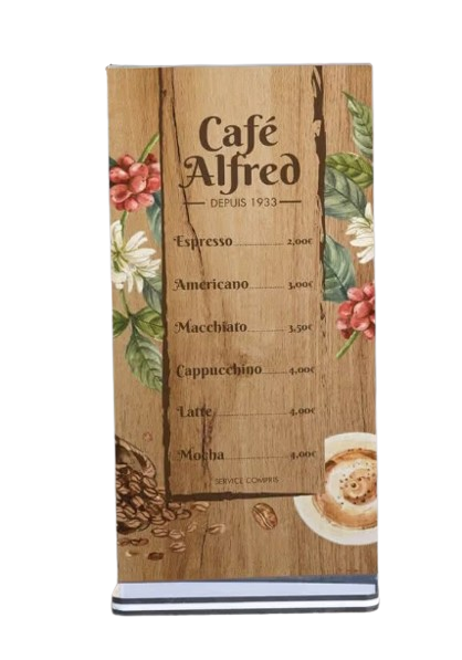 Carte postale en bois 21 x 10 cm Made in France - Copie -