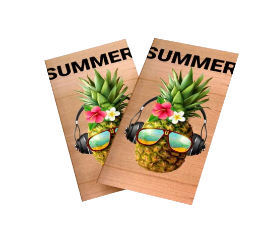 Carte postale en bois 21 x 10 cm Made in France - Copie