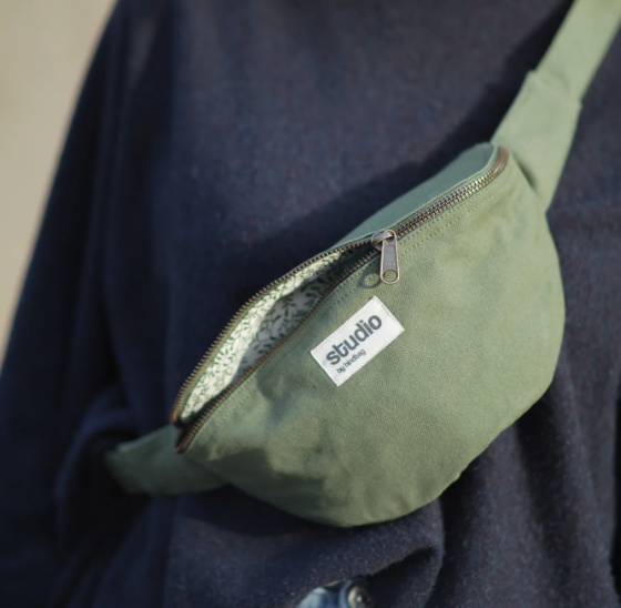 Sac banane en coton bio - Valentine - 15