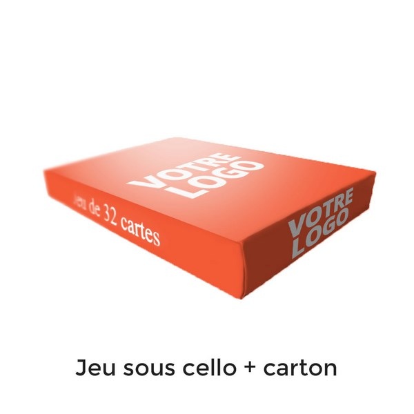 Jeu de belote - 33 cartes - carton 290 g -