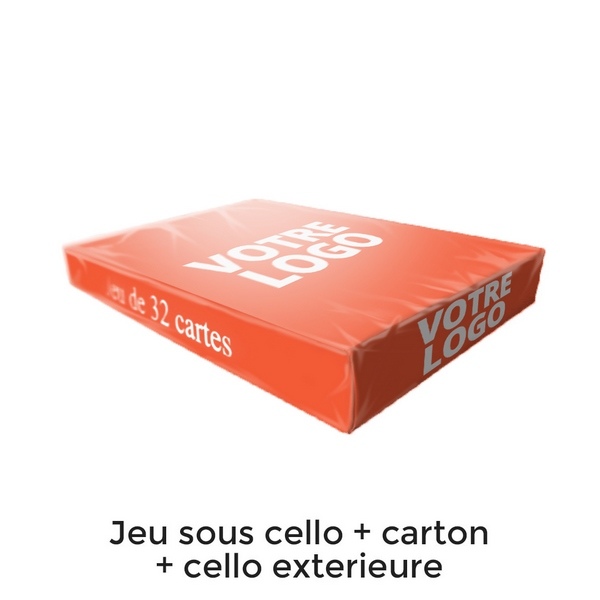 Jeu de belote - 33 cartes - carton 290 g -