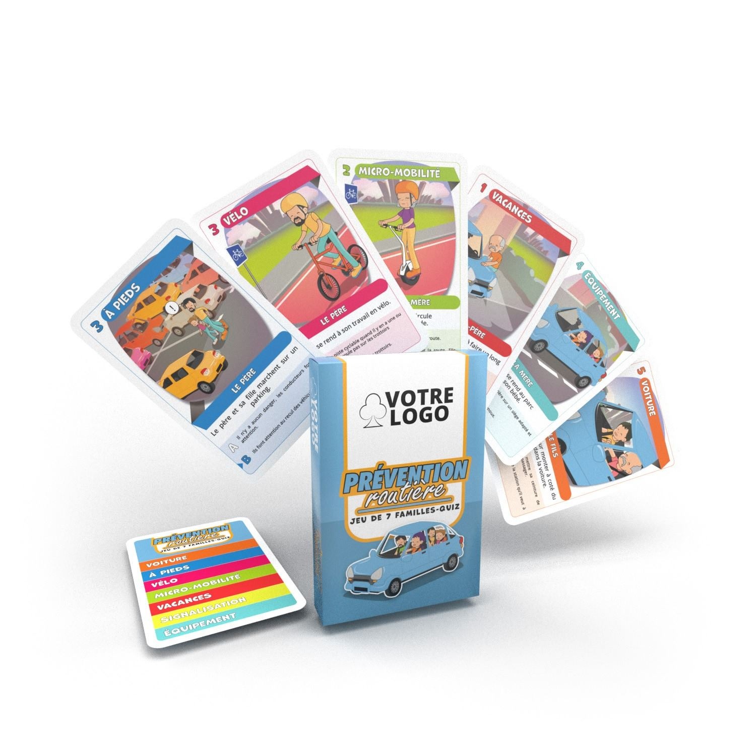 Jeu de 7 familles & Quiz "Prévention routière"