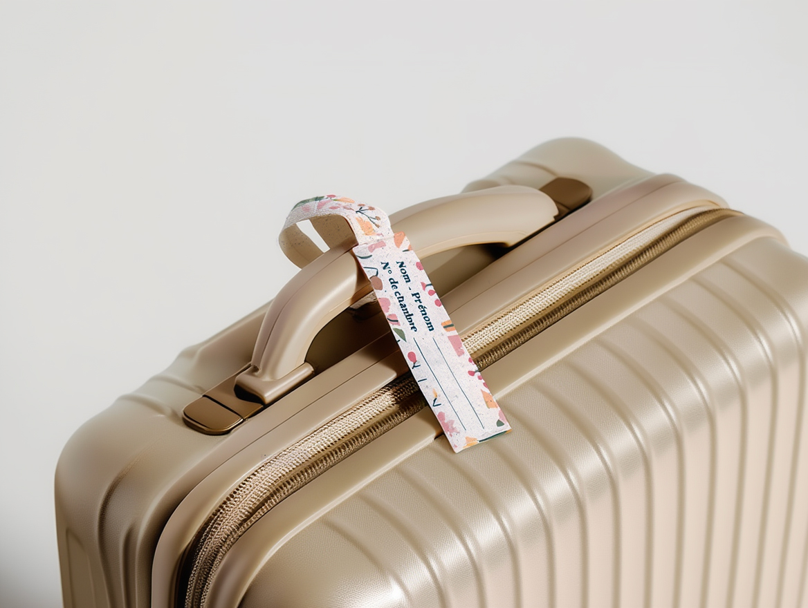 Étiquette bagage en papier ensemencé fabriquée en France - 5