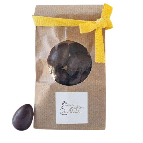 Sachet de 20 oeufs noisettes en chocolat bio Made in France