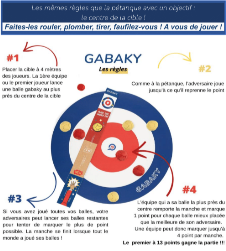 Jeu qui mélange pétanque, palet et curling - Made in France  - 11