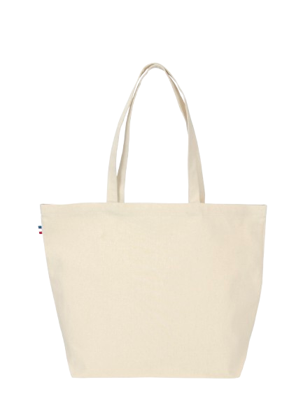 Sac de plage 240g en coton bio Made in France - Marine