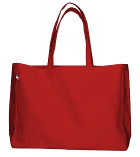Sac cabas avec soufflet en coton recyclé Made in France - Manu - 5