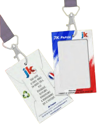 Porte-badge en papier Made in France  