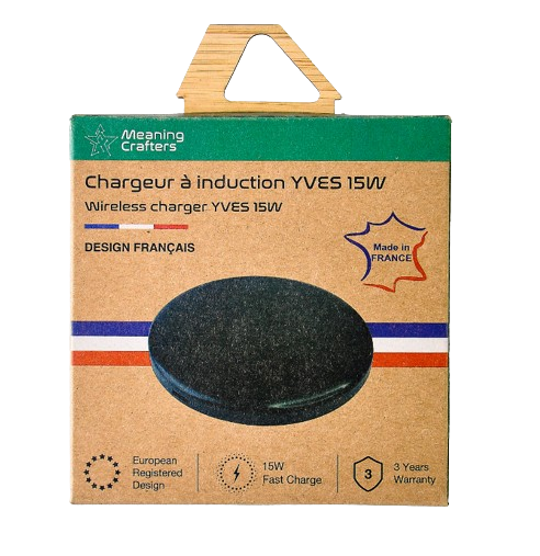  Chargeur à induction en plastique recyclé Made in France -